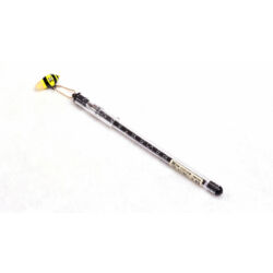 Méhecskés - radírozható toll fekete, zümmögő méhecskével, sárga radírral