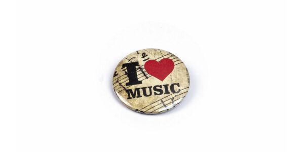 Kitűző - I love music